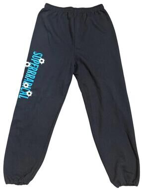 Superrradical Bullet HoleLogo Sweatpants – Black – Size XL